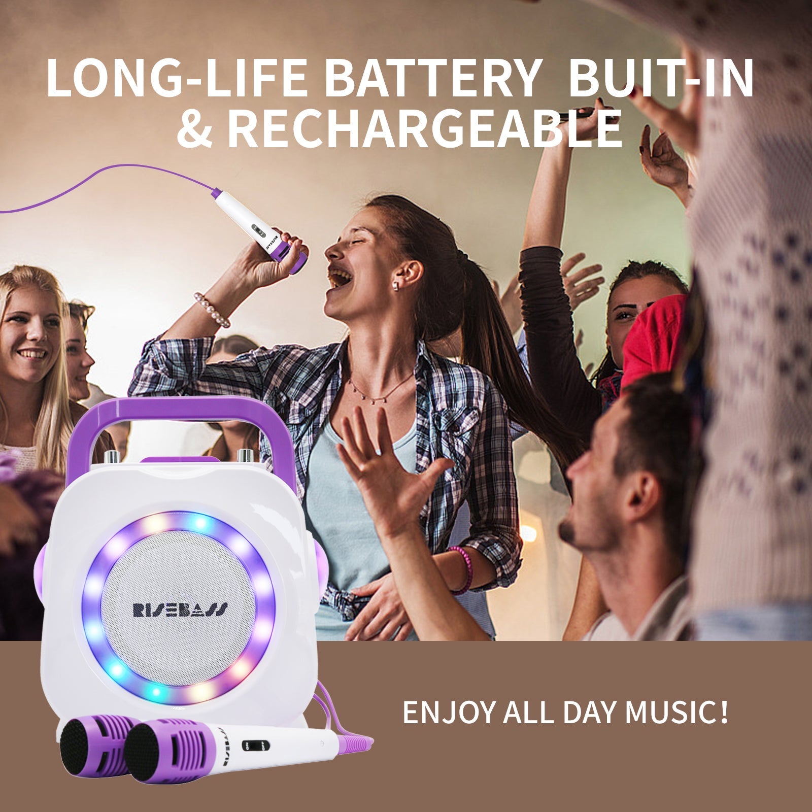 StarVoice Kids — Bluetooth Karaoke Speaker Set