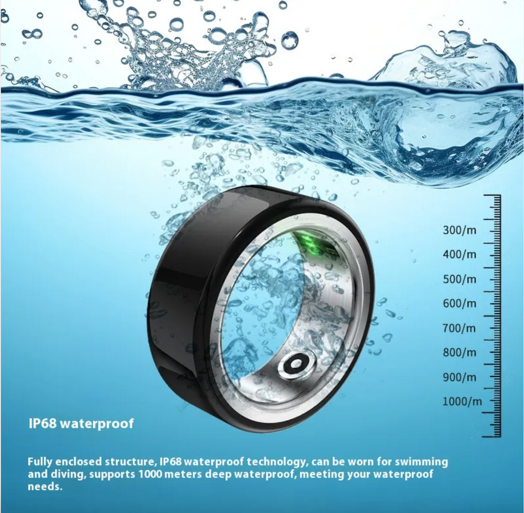 Luxe Ceramic Smart Ring — Health Monitor Pro